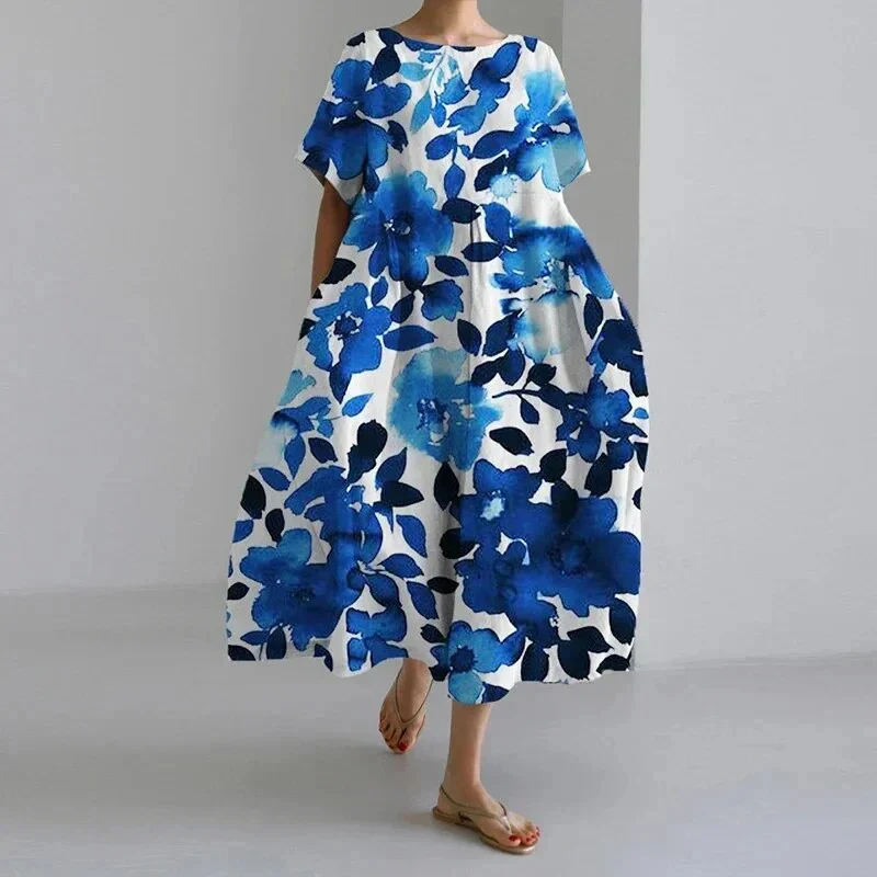 Damen Geblümtes Mutterschaft Sommerkleid | Midi - Image 10