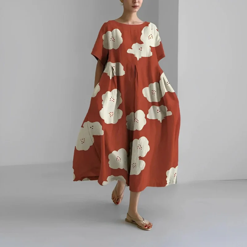 Damen Geblümtes Mutterschaft Sommerkleid | Midi - Image 8
