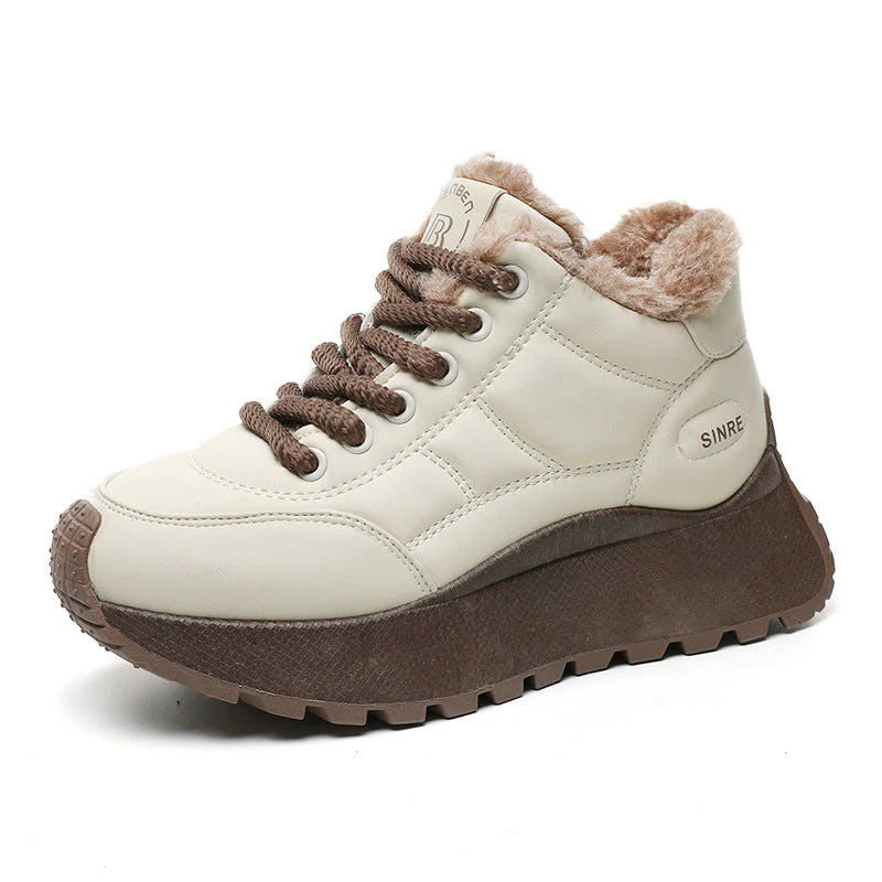 Damen gefütterte High-Top Sneakers mit rutschfester Sohle - Image 4