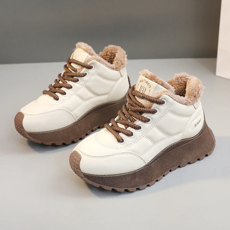 Damen gefütterte High-Top Sneakers mit rutschfester Sohle - Image 5