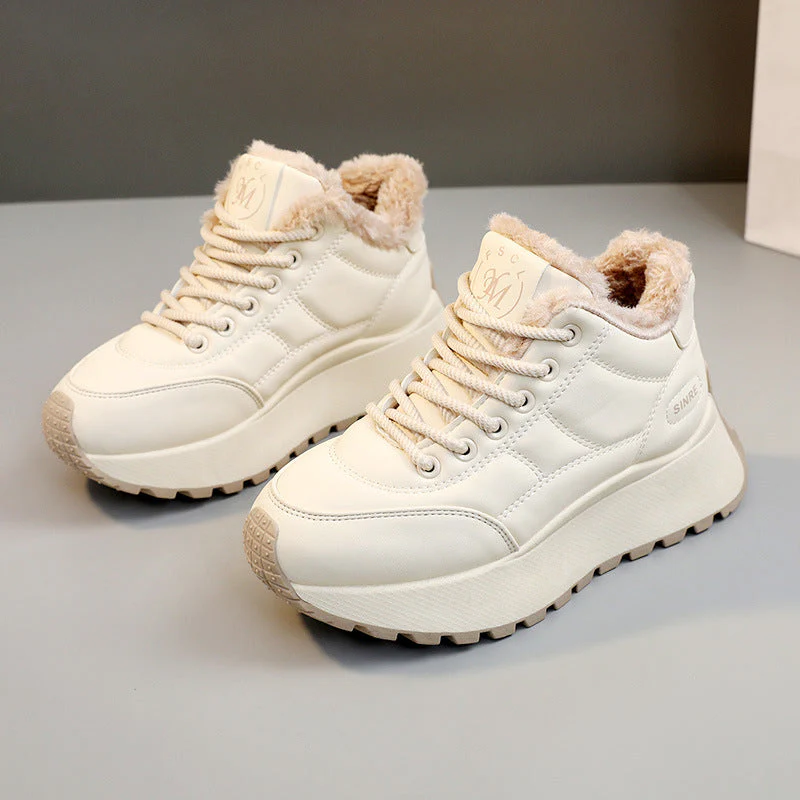 Damen gefütterte High-Top Sneakers mit rutschfester Sohle - Image 7