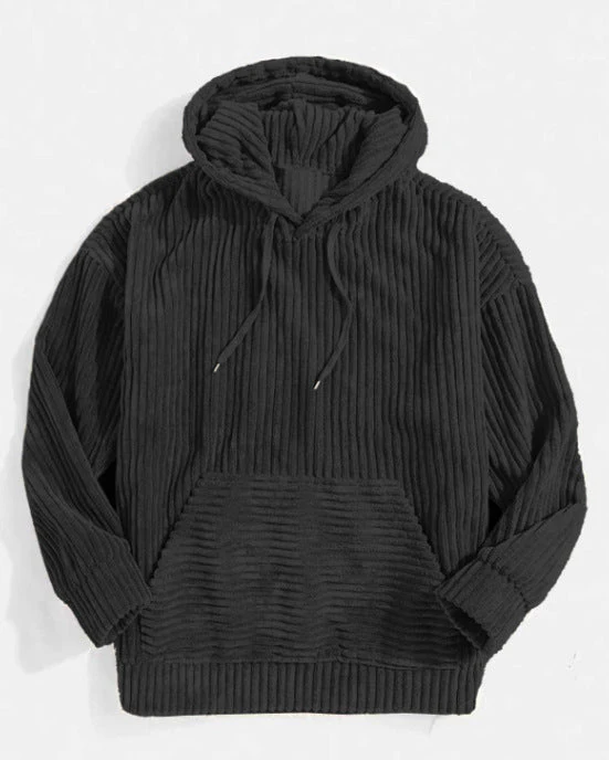 Damen gemütlicher Kapuzenpullover im modernen Rippdesign - Image 10