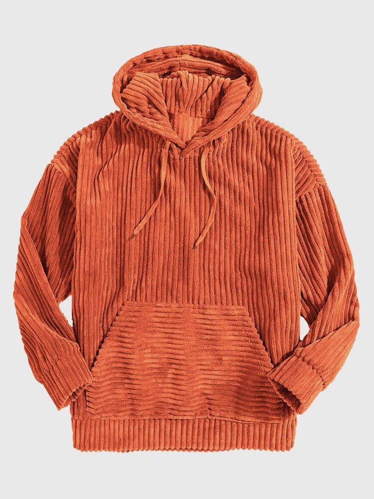 Damen gemütlicher Kapuzenpullover im modernen Rippdesign - Image 11