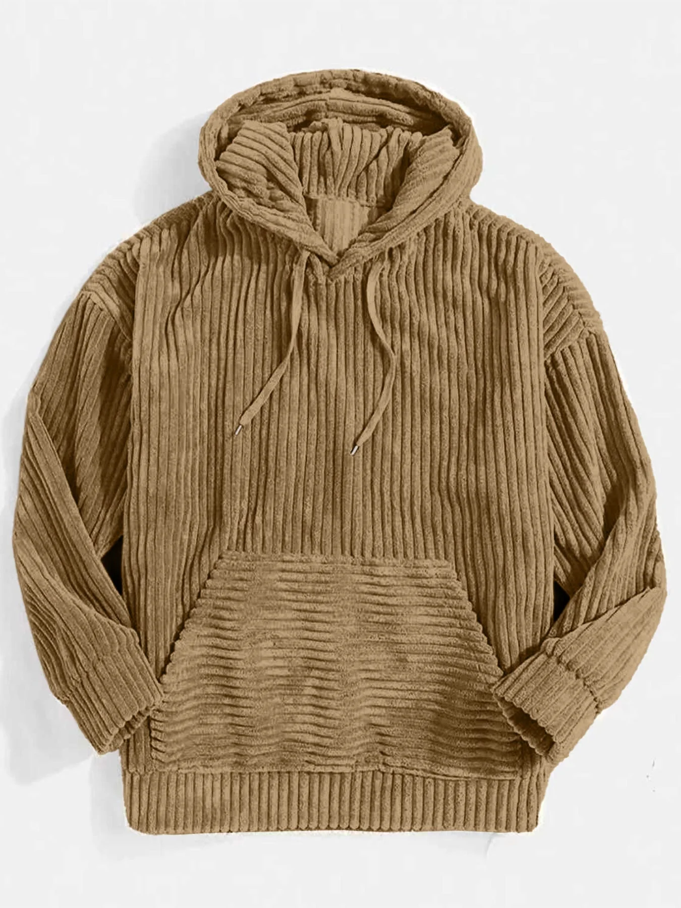 Damen gemütlicher Kapuzenpullover im modernen Rippdesign - Image 5