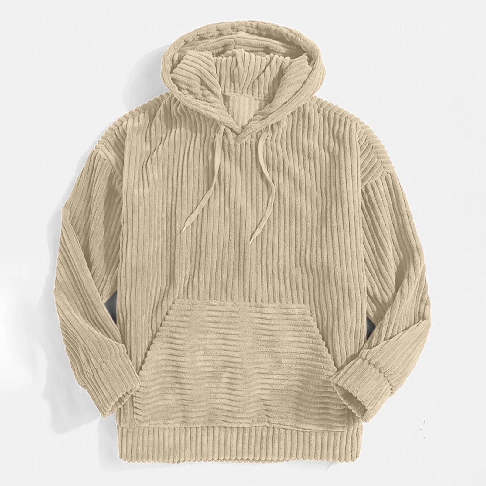 Damen gemütlicher Kapuzenpullover im modernen Rippdesign - Image 6
