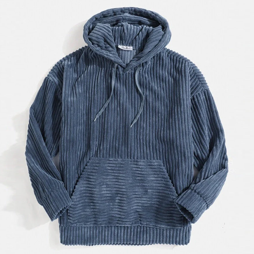 Damen gemütlicher Kapuzenpullover im modernen Rippdesign - Image 9