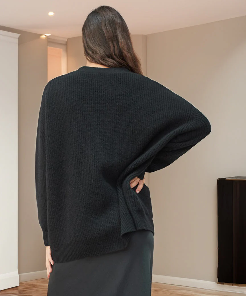 Damen Gerippt Knopf Daunen Strickjacke | Übergröße - Image 13