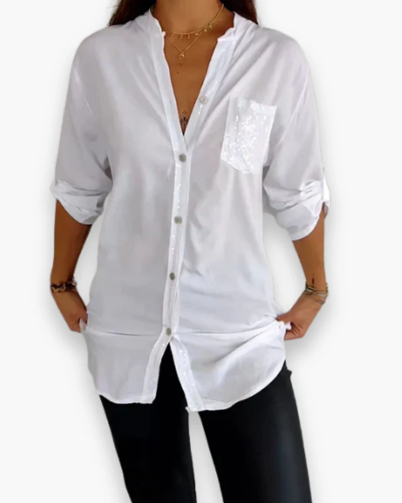 Damen Glitzer Pailletten Top | Festlich Elegant - Image 4