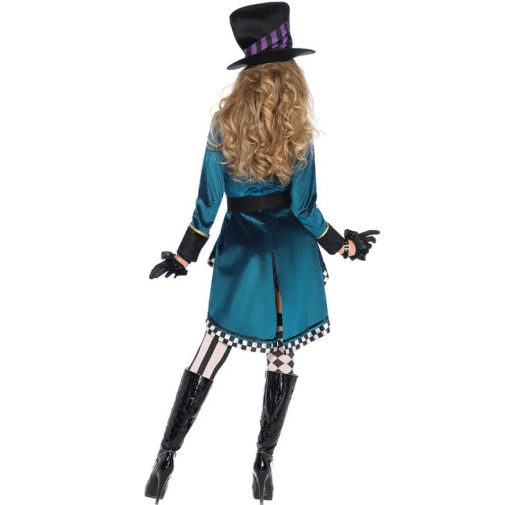 Damen Halloween Kostüm Zirkus | Jacke mit Minirock Set
