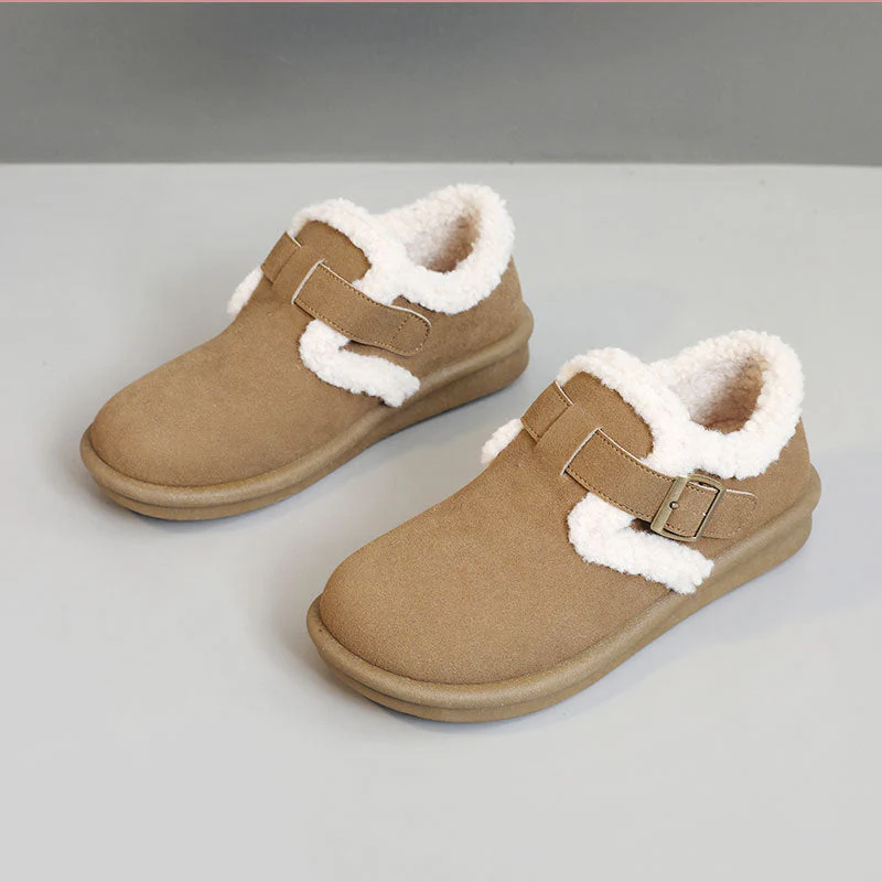 Damen Hausschuhe mit warmem Fleece-Futter und verstellbarem Riemen - Image 5