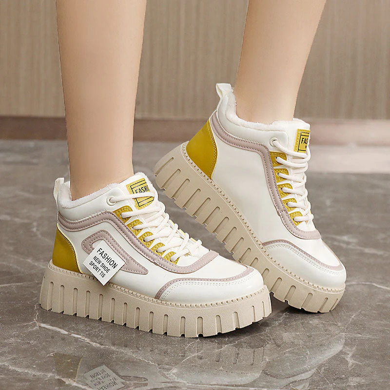 Damen High-Top Sneaker mit dämpfender Sohle und atmungsaktivem Design - Image 3