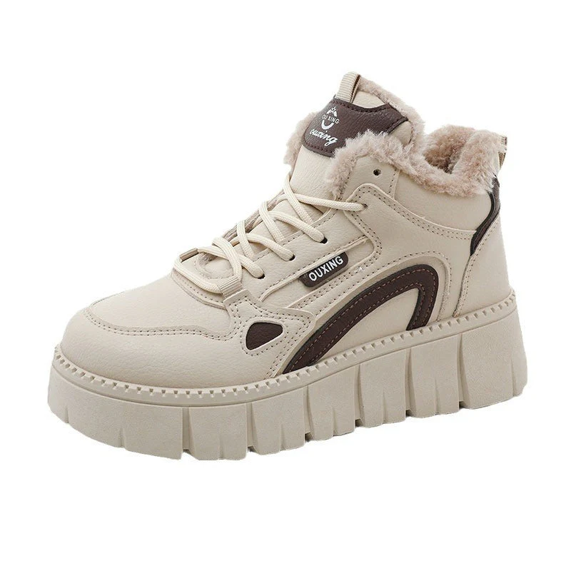 Damen High-Top Sneaker mit luxuriösem Fleece-Futter und rutschfester Sohle - Image 4
