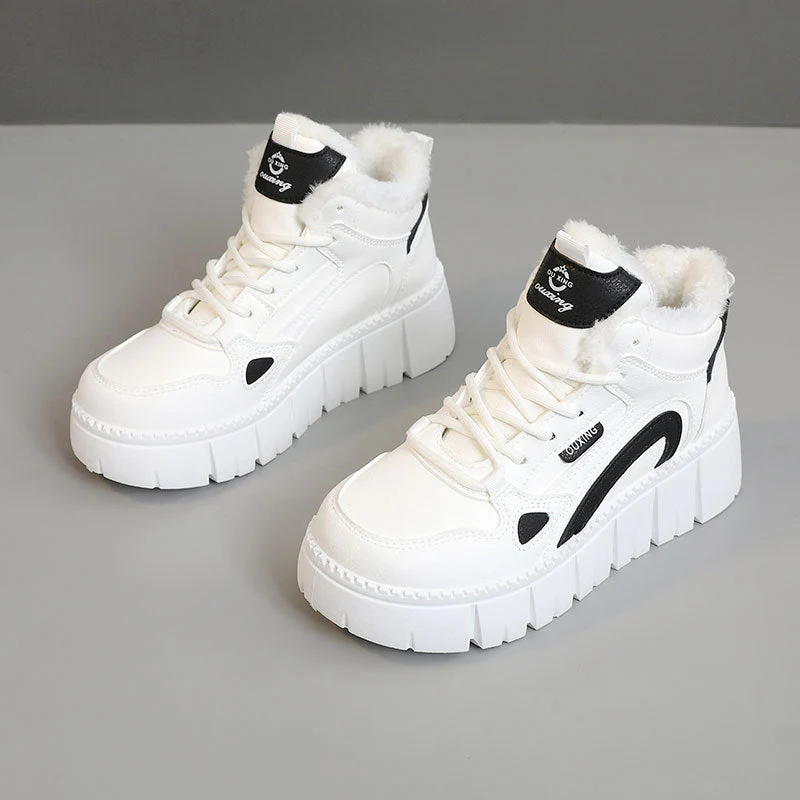 Damen High-Top Sneaker mit luxuriösem Fleece-Futter und rutschfester Sohle - Image 5