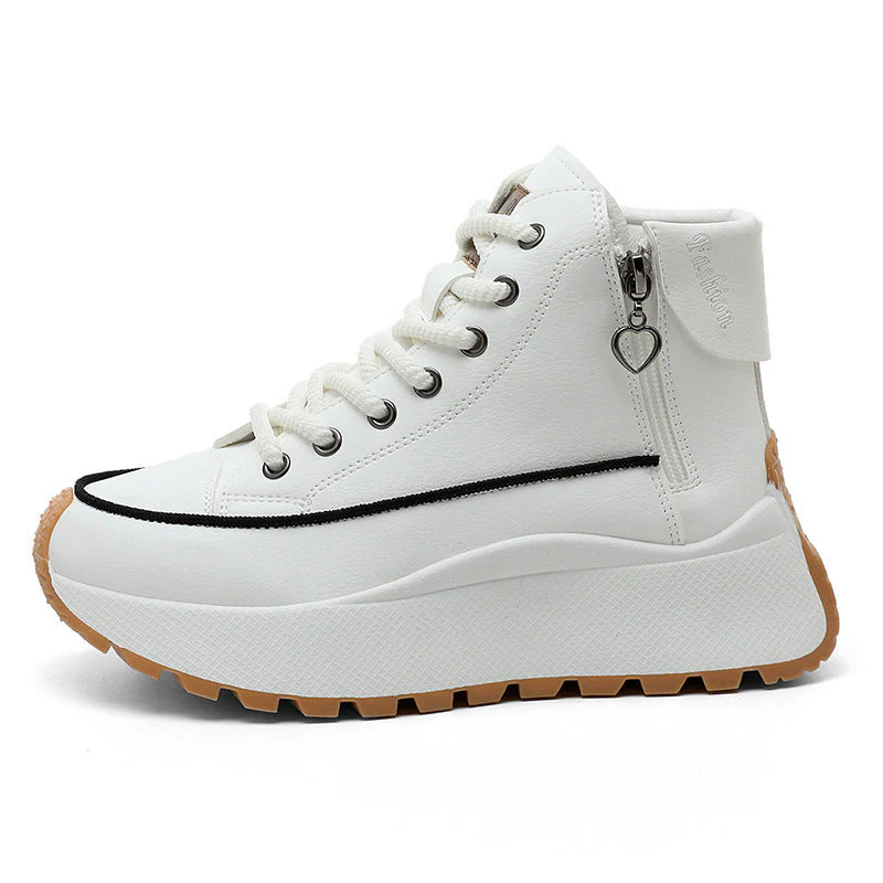 Damen High-Top Sneakers mit elegantem Reißverschluss und dämpfender Laufsohle - Image 5