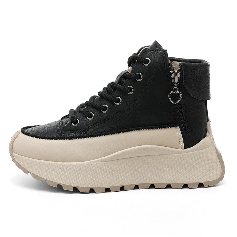 Damen High-Top Sneakers mit elegantem Reißverschluss und dämpfender Laufsohle - Image 6