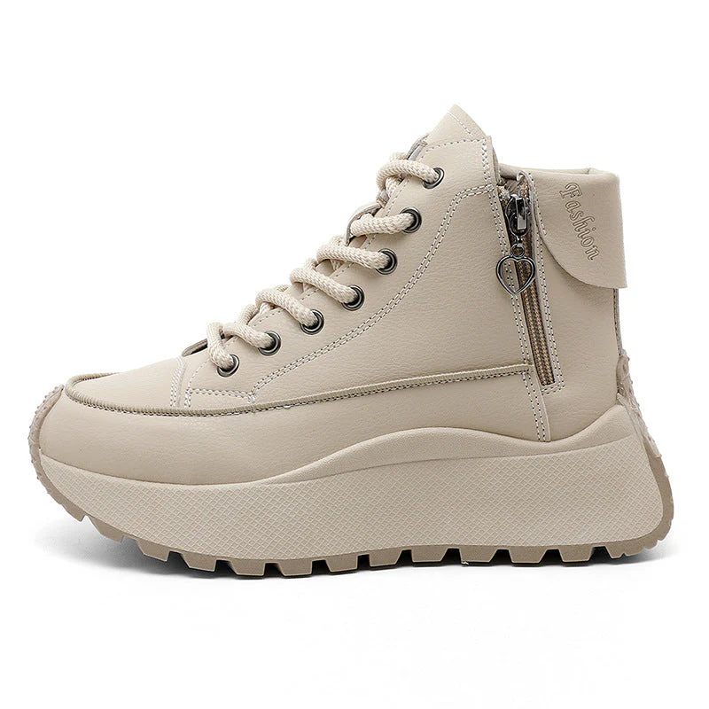 Damen High-Top Sneakers mit elegantem Reißverschluss und dämpfender Laufsohle - Image 7