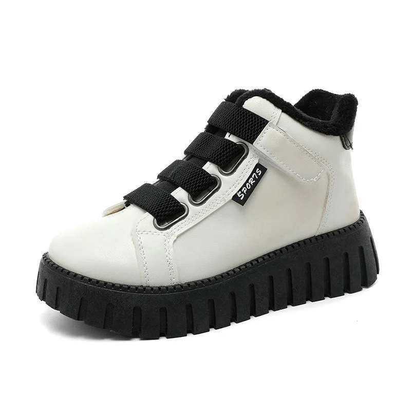 Damen High-Top Sneakers mit flauschigem Innenfutter und rutschfester Sohle - Image 4