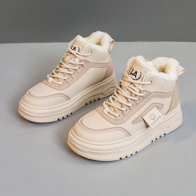 Damen High-Top Sneakers mit kuscheligem Fleece-Futter und rutschfester Sohle - Image 3