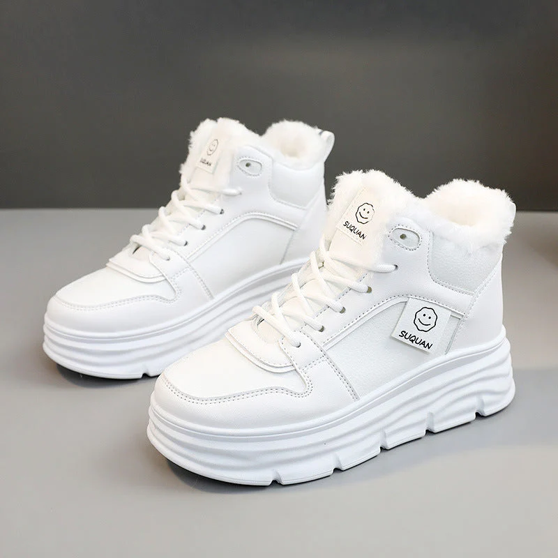 Damen High-Top Sneakers mit kuscheligem Innenfutter und dämpfender Sohle