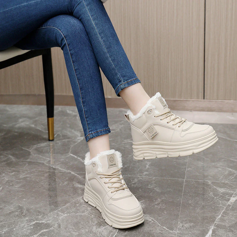 Damen High-Top Sneakers mit kuscheligem Innenfutter und dämpfender Sohle - Image 3