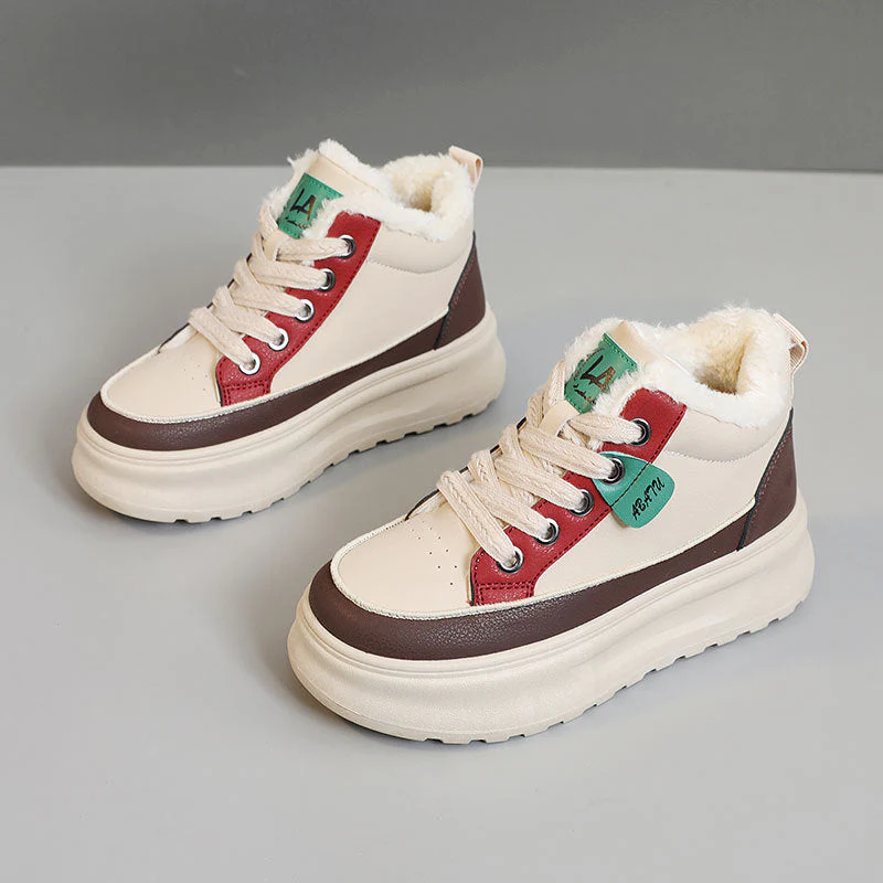 Damen High-Top Sneakers mit kuscheligem Innenfutter und rutschfester Sohle - Image 2
