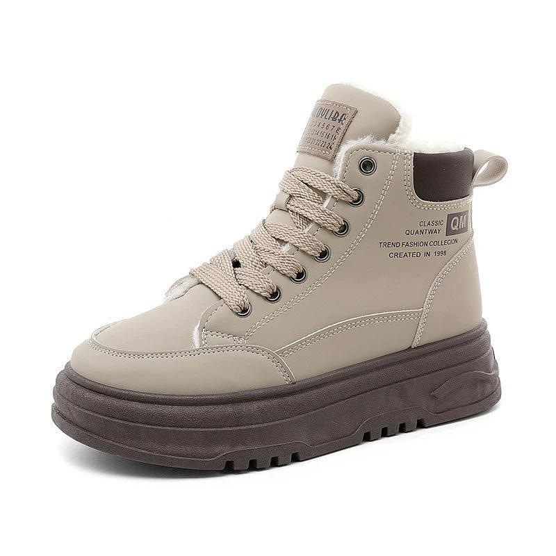 Damen High-Top Sneakers mit warmem Fleece-Futter und rutschfester Laufsohle - Image 4