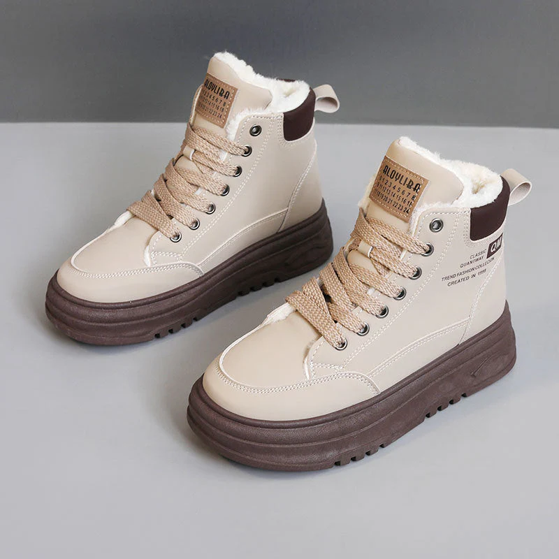 Damen High-Top Sneakers mit warmem Fleece-Futter und rutschfester Laufsohle - Image 5