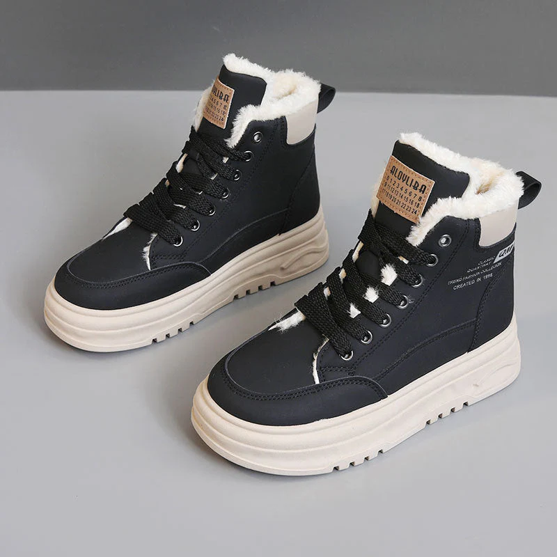 Damen High-Top Sneakers mit warmem Fleece-Futter und rutschfester Laufsohle - Image 6