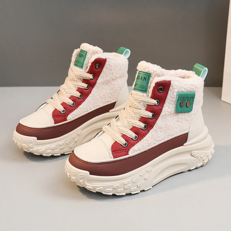 Damen High-Top Sneakers mit warmem Fleece-Futter und rutschfester Sohle - Image 13