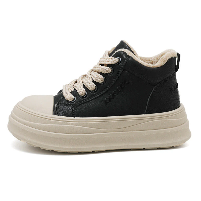 Damen High-Top Sneakers mit warmem Fleece-Innenfutter und rutschfester Laufsohle - Image 6