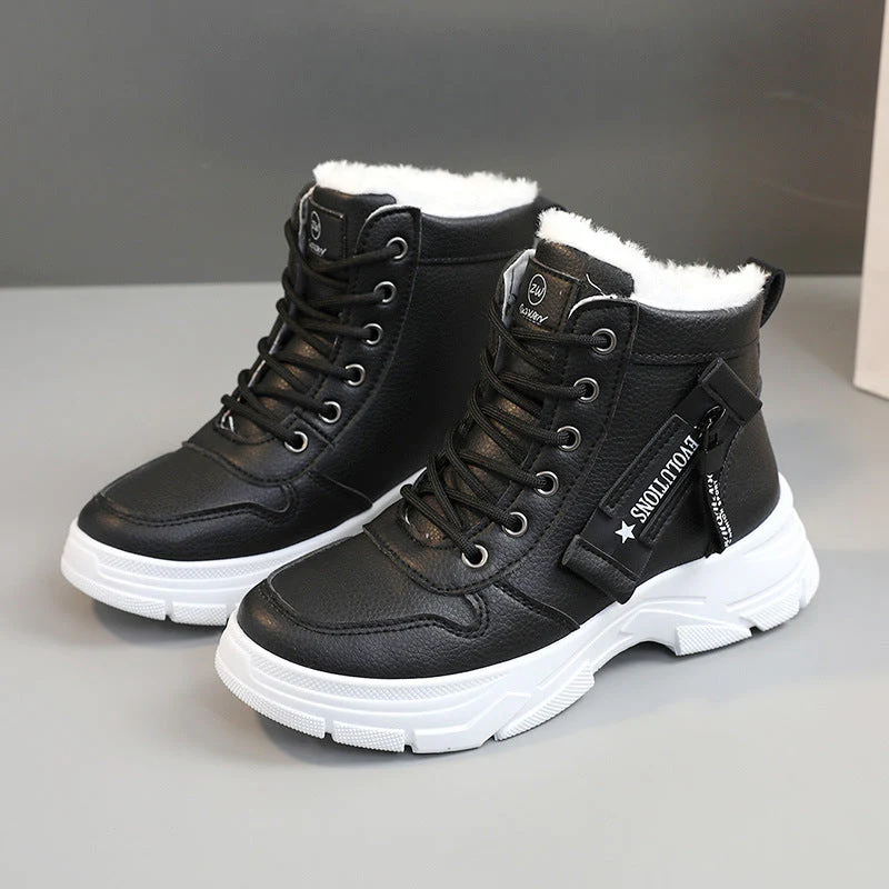 Damen High-Top Sneakers mit warmem Fleece-Innenfutter und rutschfester Sohle - Image 7