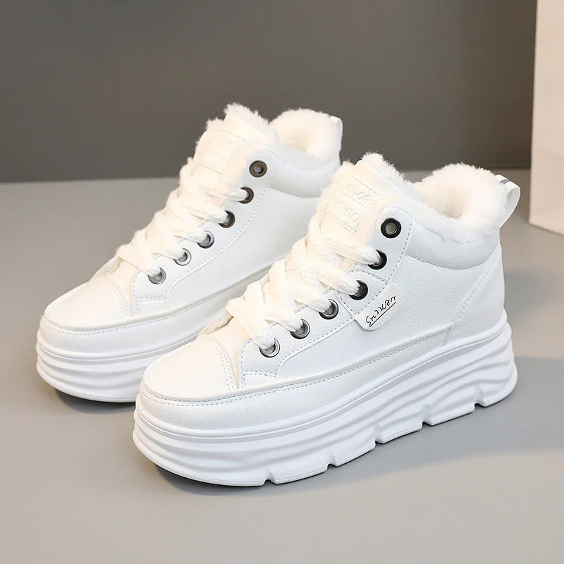 Damen High-Top Sneakers mit warmem Innenfutter und rutschfester Sohle - Image 6