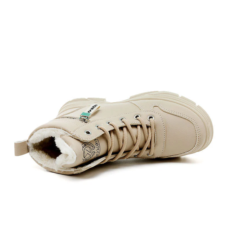 Damen High-Top Winterstiefel mit Warmfutter und rutschfester Sohle