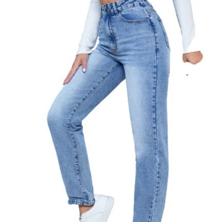 Damen High-Waist Jeans im modernen Straight-Leg Schnitt - Image 4