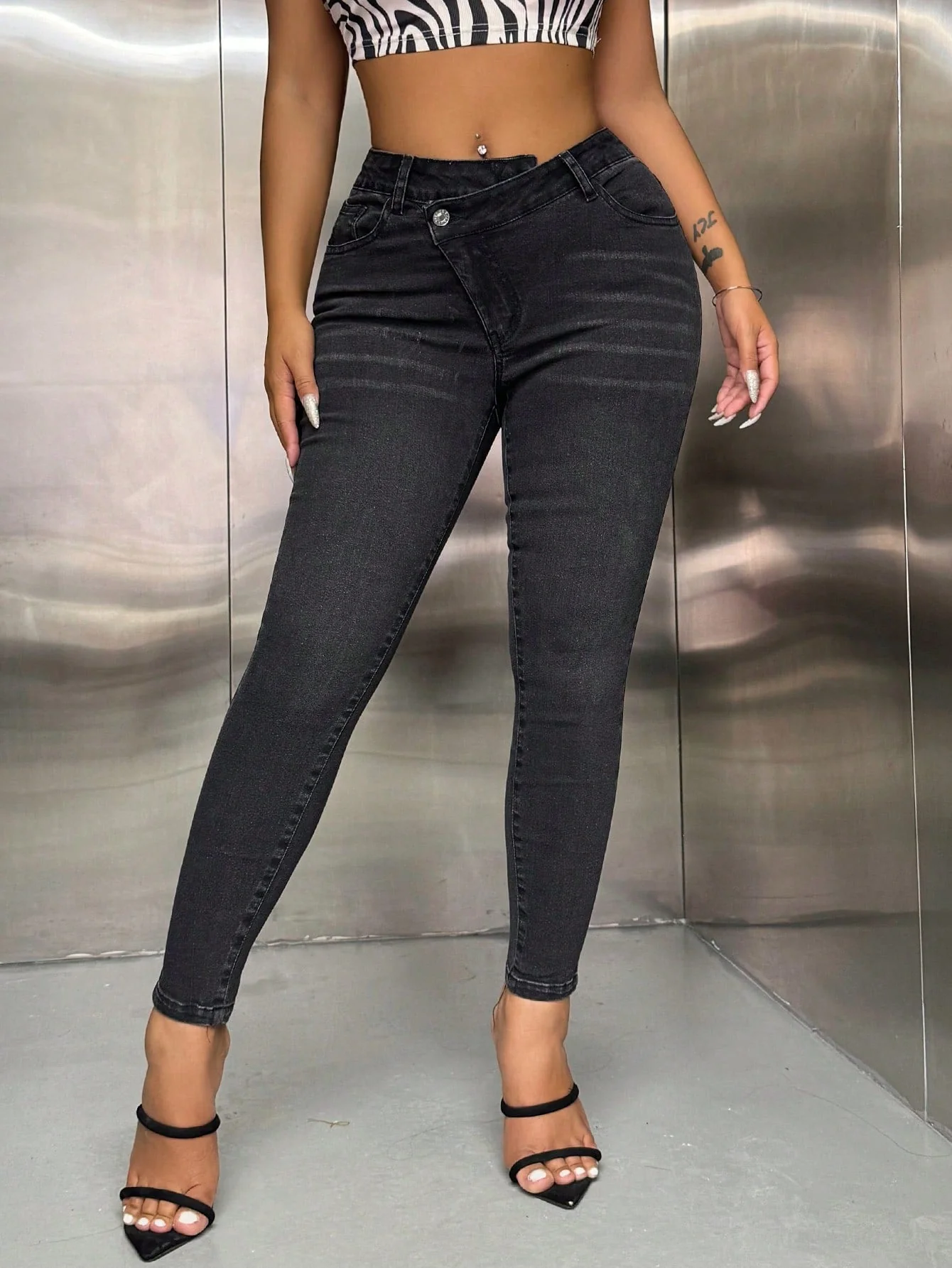 Damen High-Waist Skinny-Jeans - Image 5
