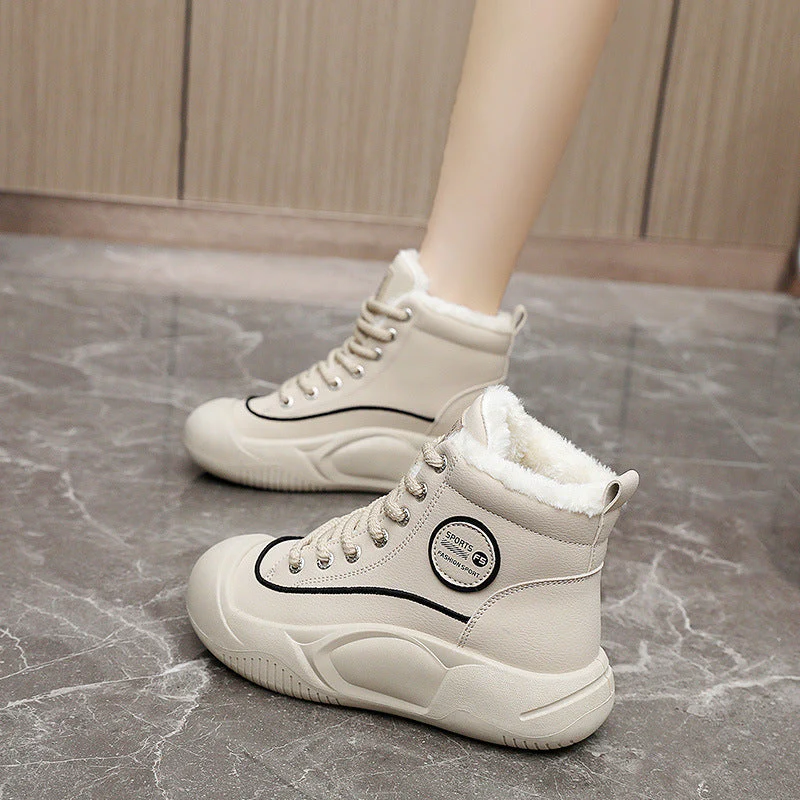 Damen Hochkomfortable Winter Sneakers mit isolierendem Fleece-Futter - Image 2