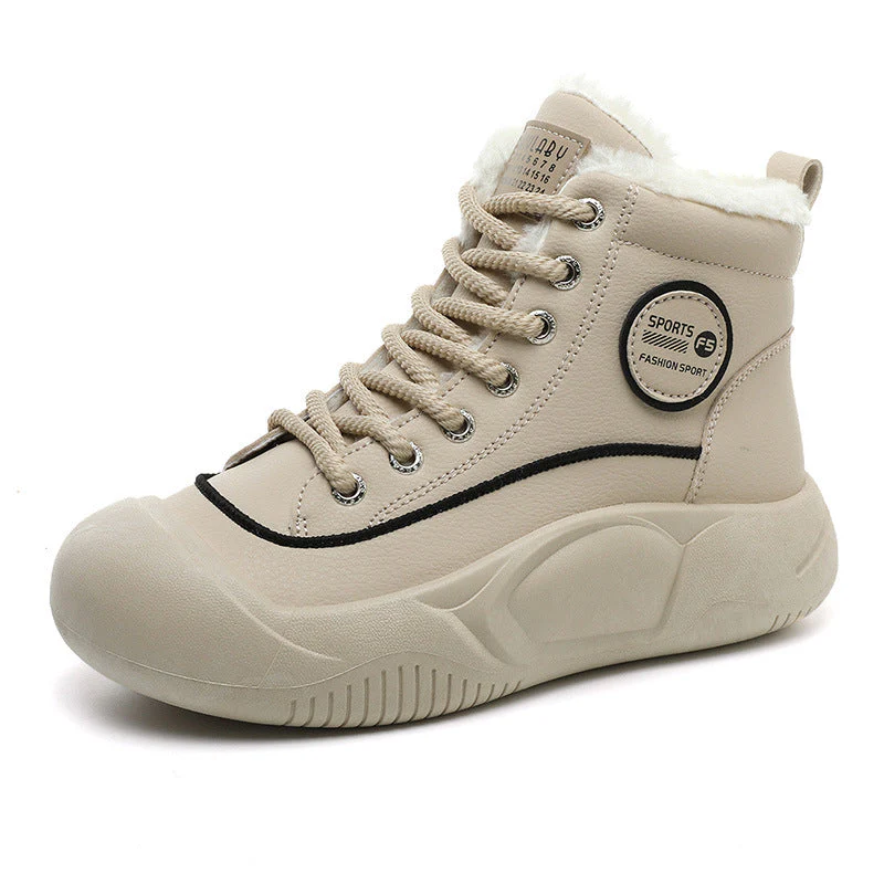 Damen Hochkomfortable Winter Sneakers mit isolierendem Fleece-Futter - Image 4