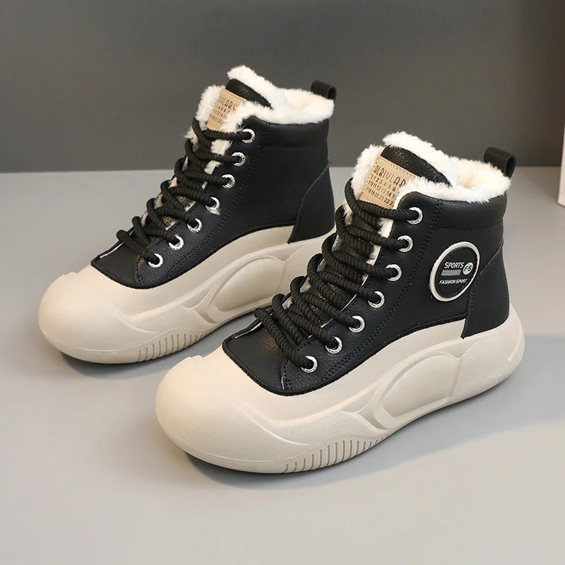 Damen Hochkomfortable Winter Sneakers mit isolierendem Fleece-Futter - Image 6