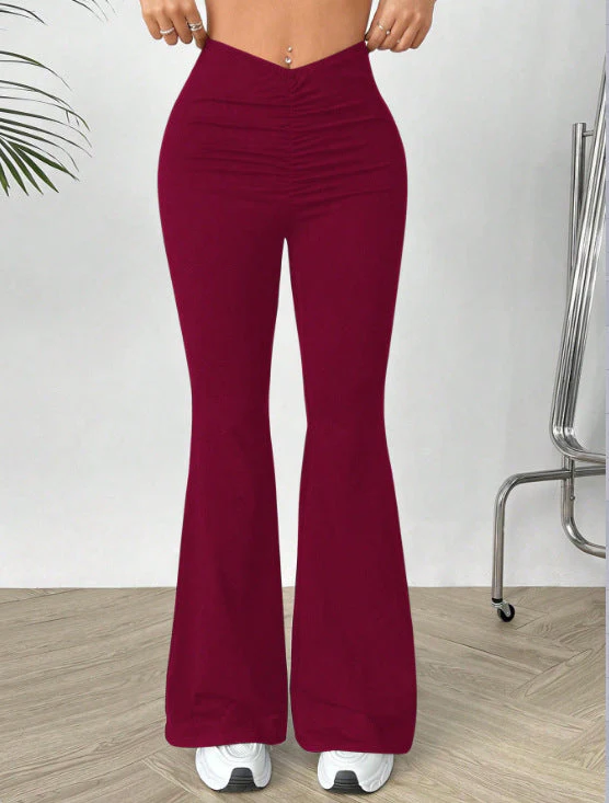 Damen Hochtaillierte Bootcut-Hose - Image 7