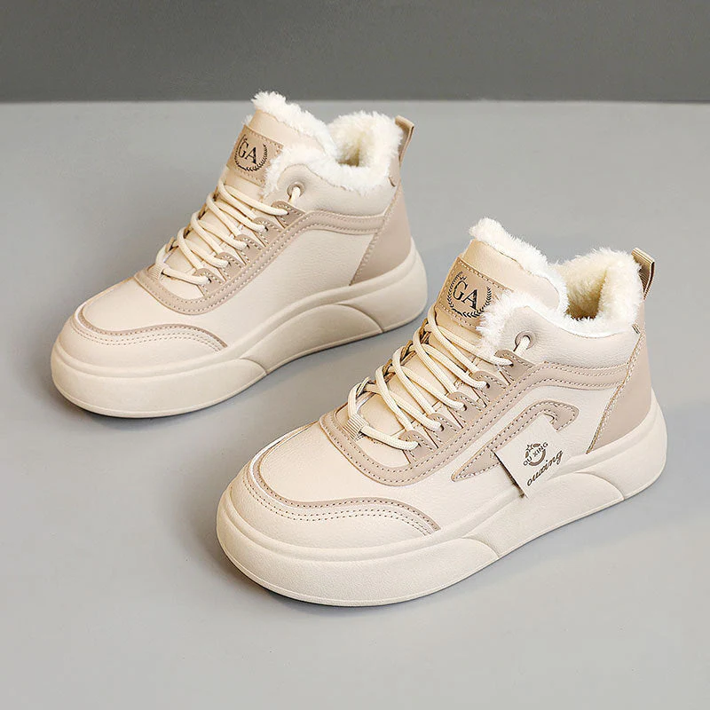 Damen Hohe Winter Sneakers mit weichem Fleece-Futter und rutschfester Sohle - Image 3