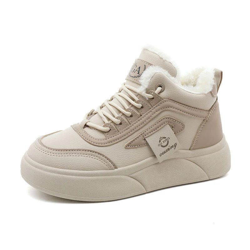 Damen Hohe Winter Sneakers mit weichem Fleece-Futter und rutschfester Sohle - Image 4