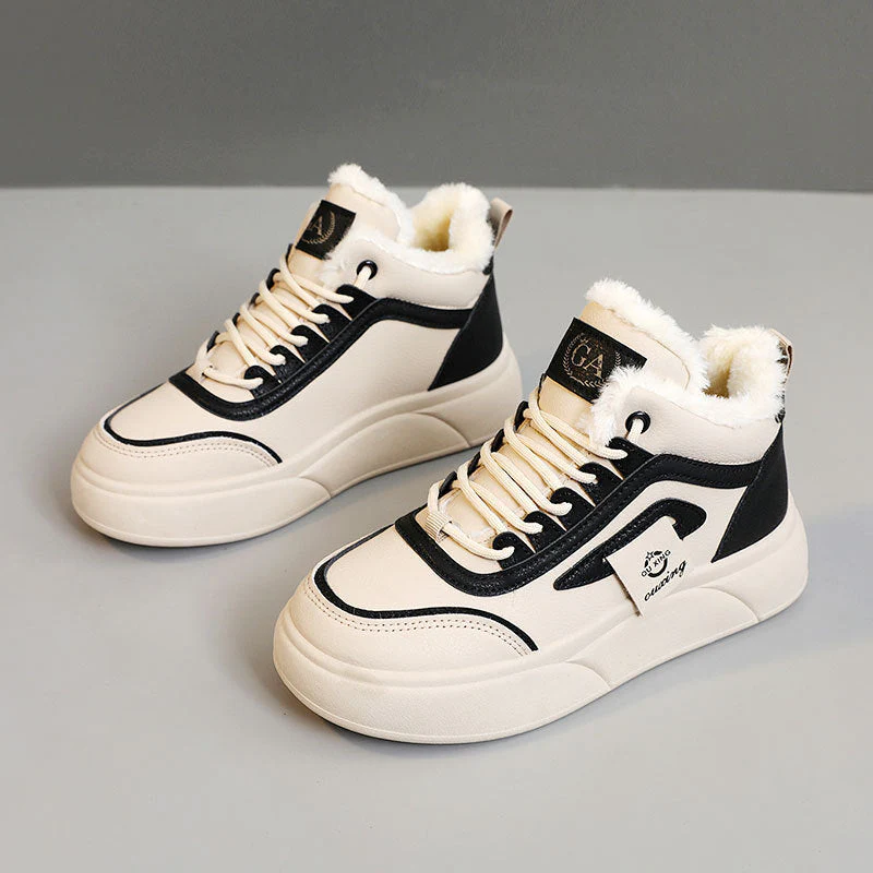 Damen Hohe Winter Sneakers mit weichem Fleece-Futter und rutschfester Sohle - Image 6