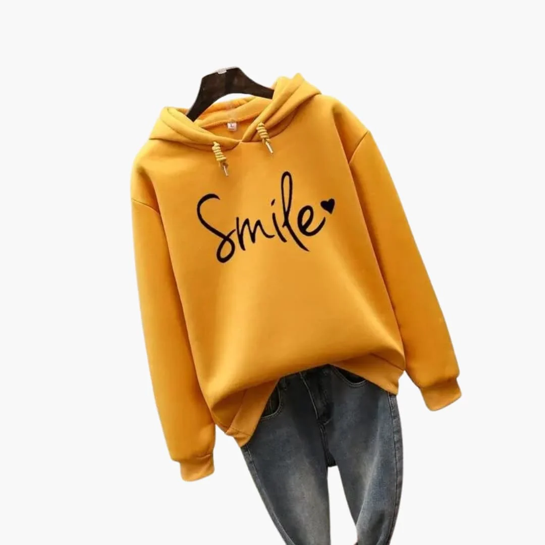 Damen Hoodie mit Kapuze und Frontprint - Image 3