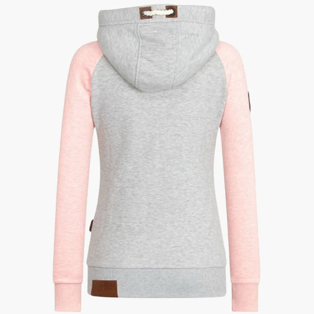 Damen Hoodie mit Reißverschluss und Kordelzug-Kapuze - Image 5