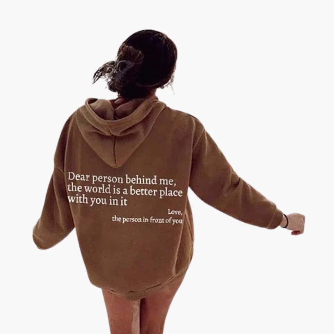 Damen Hoodie mit Rückendruck und Kapuze - Image 10