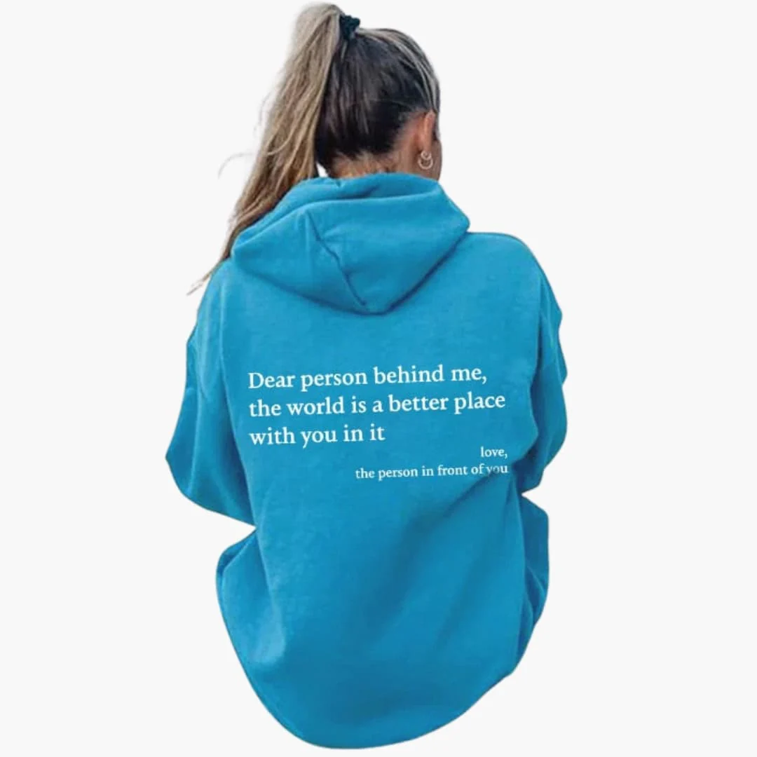 Damen Hoodie mit Rückendruck und Kapuze - Image 8