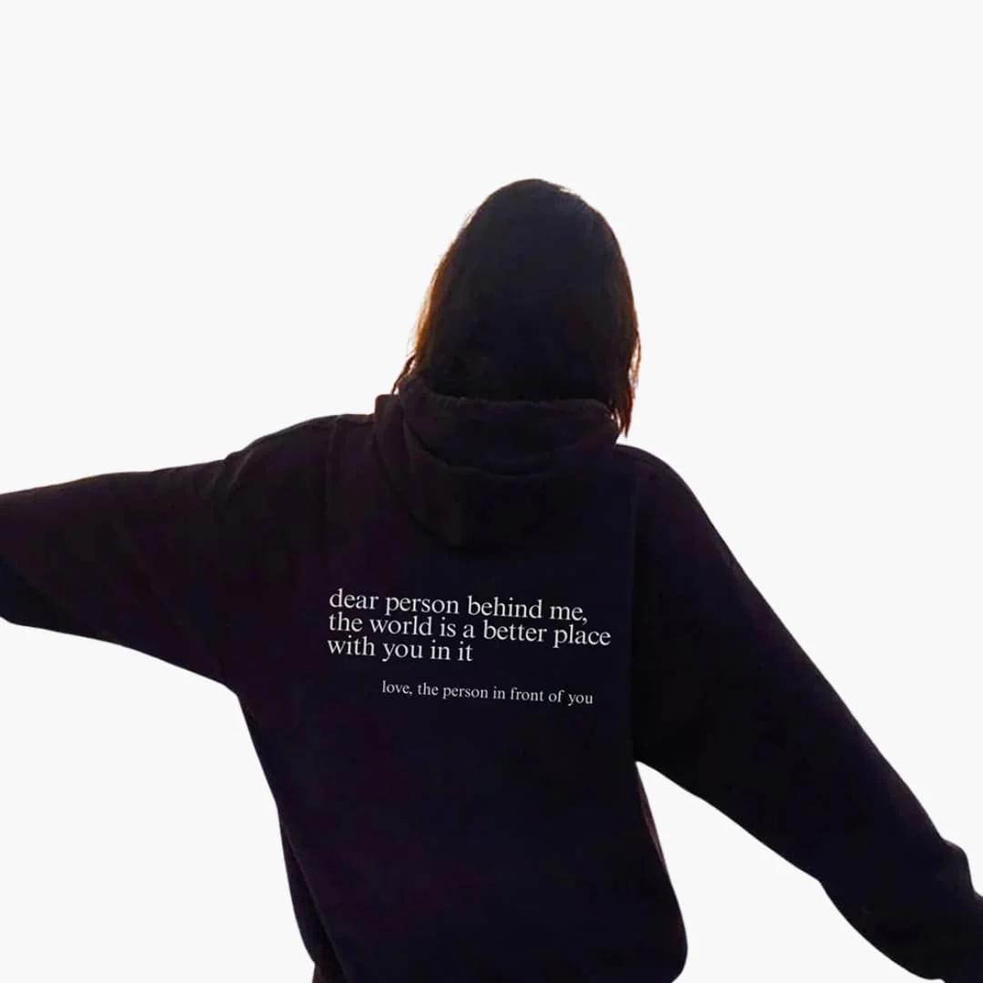Damen Hoodie mit Rückendruck und Kapuze - Image 9