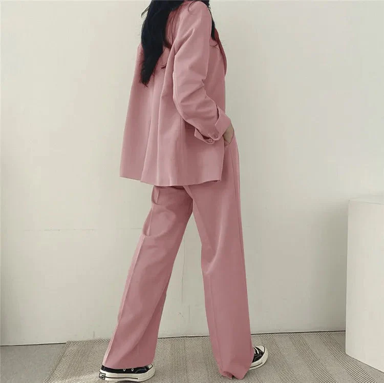 Damen Hosenanzug Loose Fit Blazer Baggy - Image 10