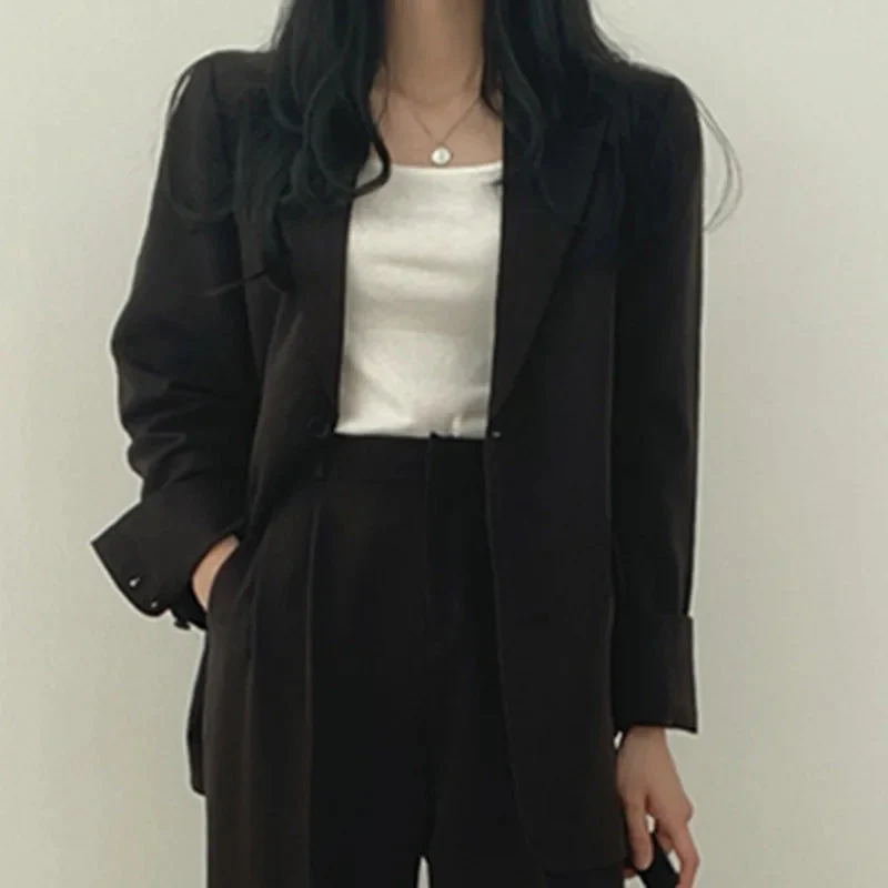 Damen Hosenanzug Loose Fit Blazer Baggy - Image 26