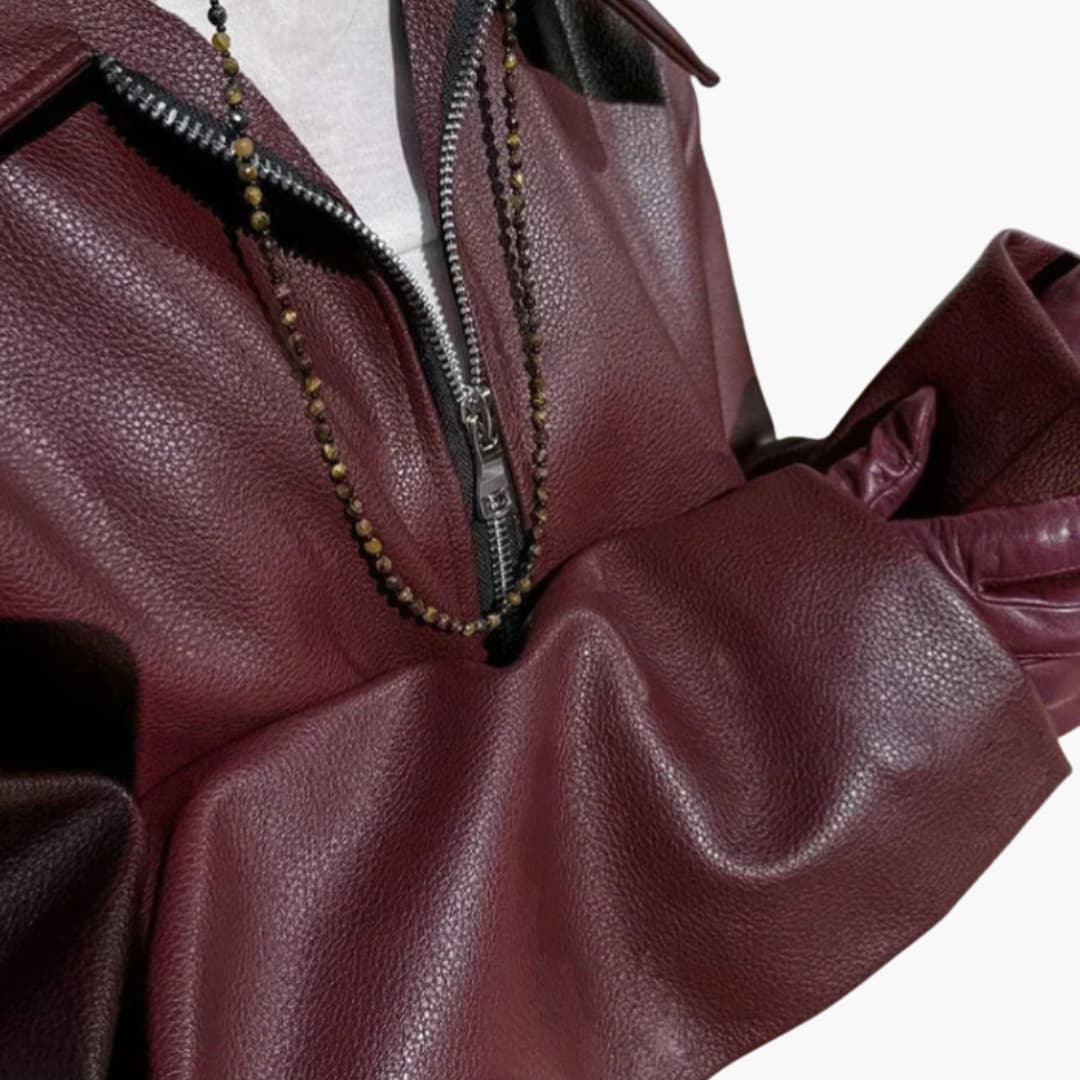 Damen jacke mit Frontreißverschluss und breitem Kragen - Image 6
